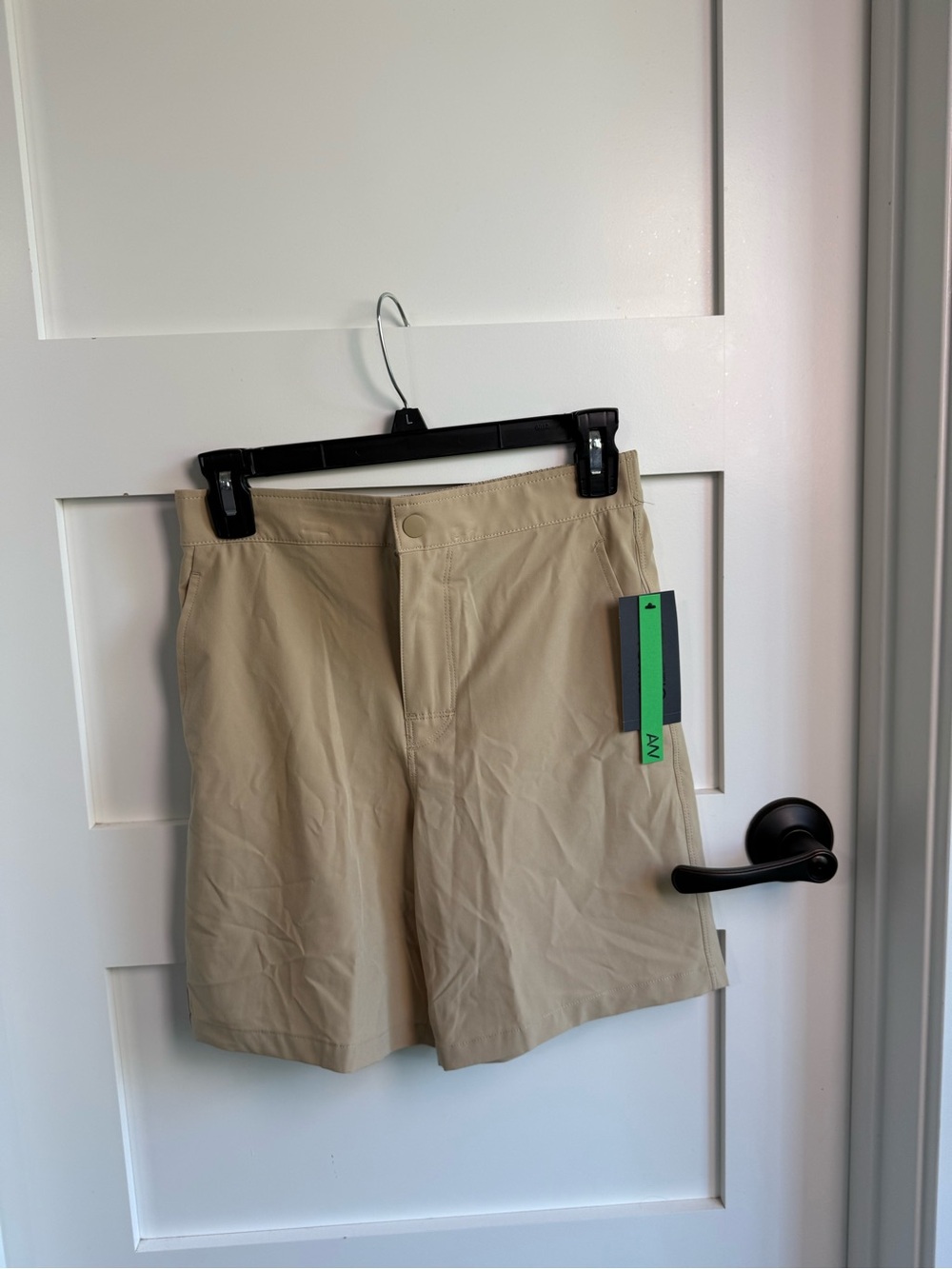 Athletic Works Beige Flat Front Performance Shorts